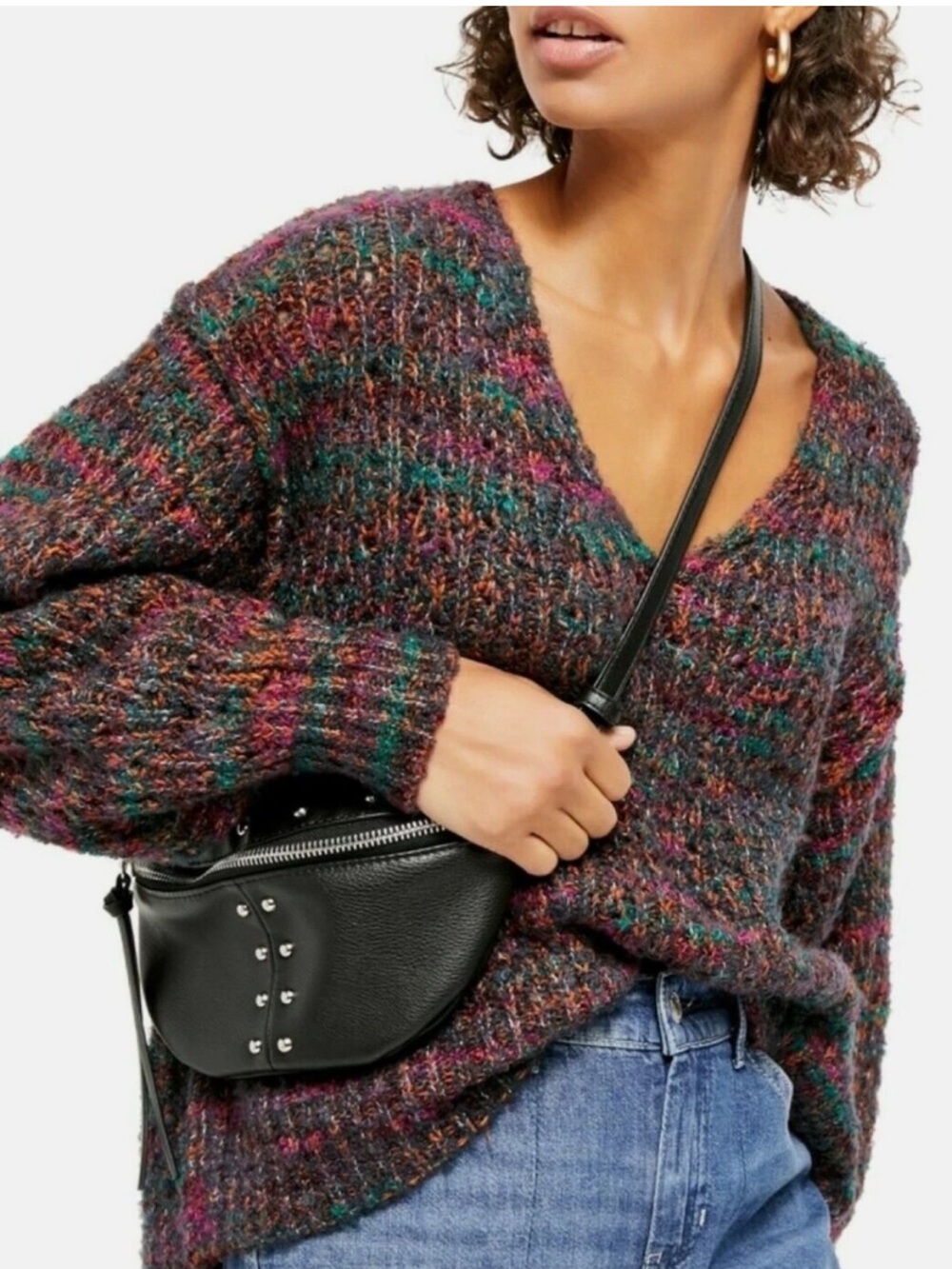 Free People Women’s Highland V Neck Sweater